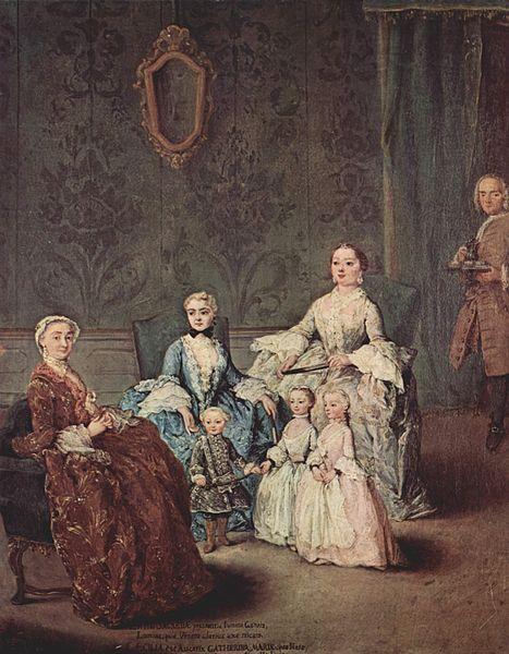 Pietro Longhi Portrat der Familie Sagredo Sweden oil painting art